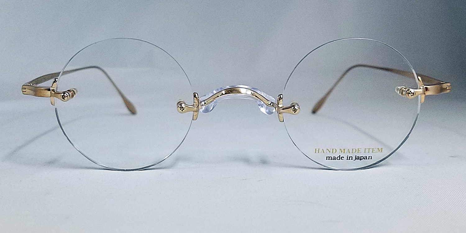 新品「NOVA HAND MADE ITEM」多角形メガネ H-3120 ぎょうぎょうしく C- 